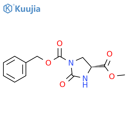 1-benzyl 4-methyl (4R)-2-oxoimidazolidine-1,4-dicarboxylate structure