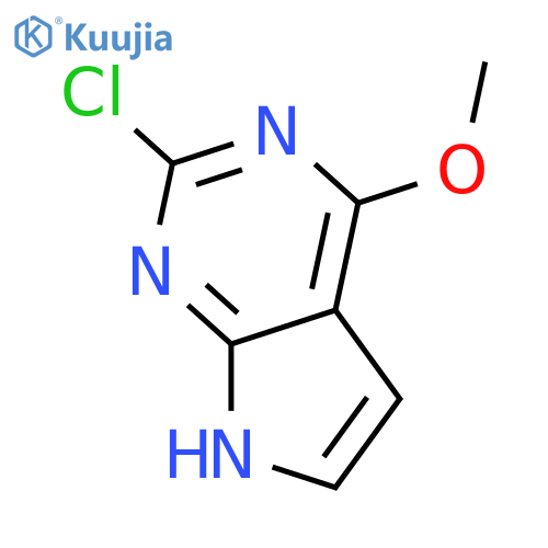2-Chloro-6-methoxy-7-deazapurine structure