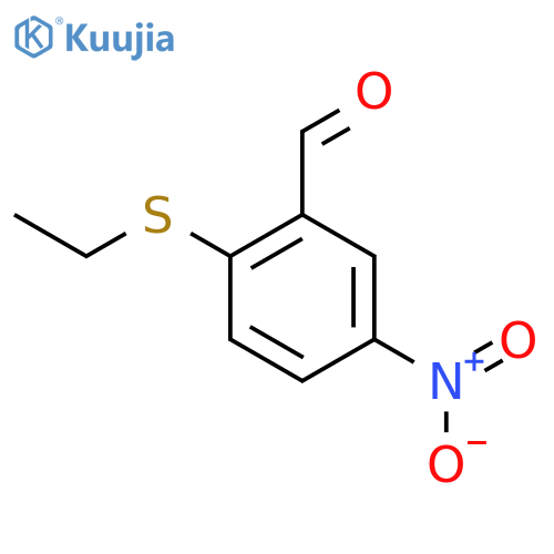 2-(Ethylsulfanyl)-5-nitrobenzaldehyde structure