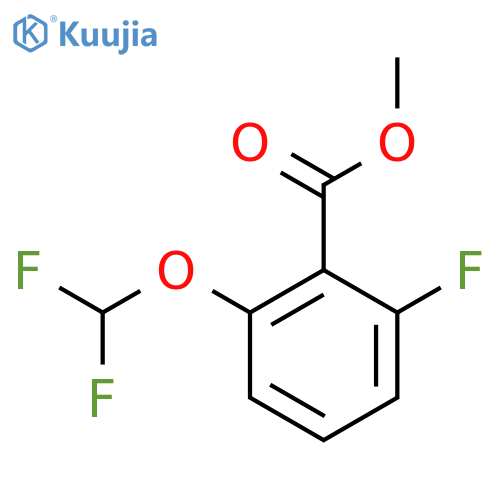 Benzoic acid, 2-(difluoromethoxy)-6-fluoro-, methyl ester structure