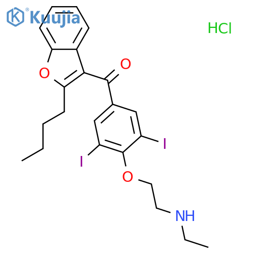 Desethylamiodarone hydrochloride structure