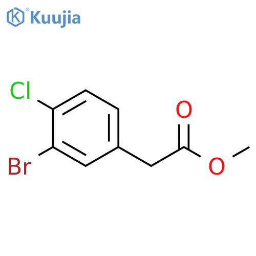 methyl 2-(3-bromo-4-chlorophenyl)acetate structure