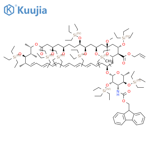 Fluoren-9-ylmethoxy)carbonyl-nonakis-O-(triethylsilyl)-amphotericin B 2-Propen-1-yl Ester structure