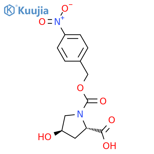 (2S,4R)-4-Hydroxy-1,2-pyrrolidinedicarboxylic Acid 1-(4-Nitrobenzyl) Ester structure