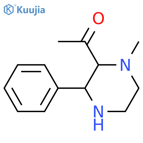 1-(1-Methyl-3-phenylpiperazin-2-yl)ethanone structure