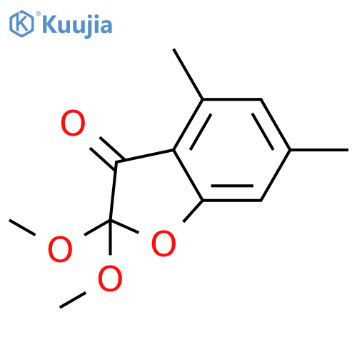3(2H)-Benzofuranone, 2,2-dimethoxy-4,6-dimethyl- structure