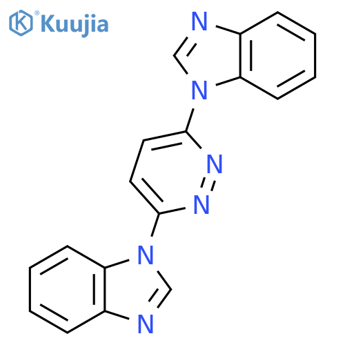 3,6-Bis(1H-benzo[d]imidazol-1-yl)pyridazine structure