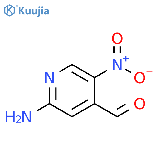 2-amino-5-nitro-4-Pyridinecarboxaldehyde structure