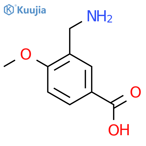 3-(Aminomethyl)-4-methoxybenzoic acid structure
