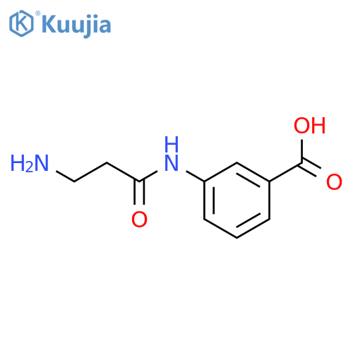 Benzoic acid, 3-[(3-amino-1-oxopropyl)amino]- structure