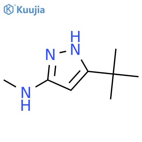 1H-Pyrazol-3-amine, 5-(1,1-dimethylethyl)-N-methyl- structure