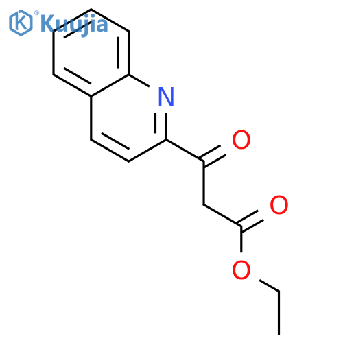 Ethyl 3-oxo-3-(quinolin-2-yl)propanoate structure