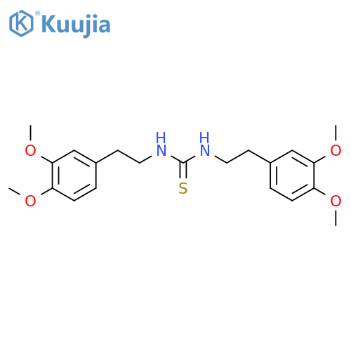 Urea, 1,3-bis(3,4-dimethoxyphenethyl)-2-thio- structure