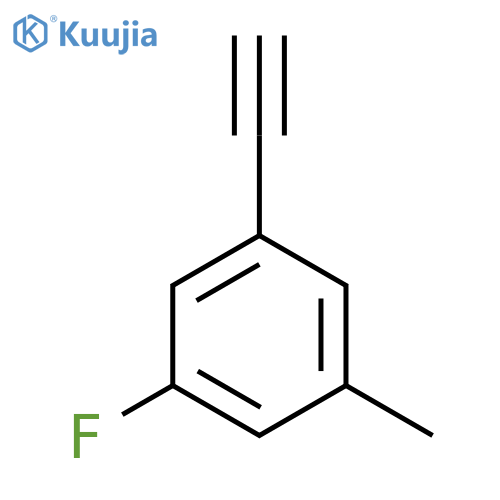 1-ethynyl-3-fluoro-5-methylbenzene structure