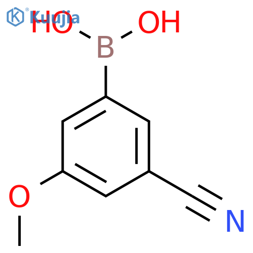 (3-Cyano-5-methoxyphenyl)boronic acid structure