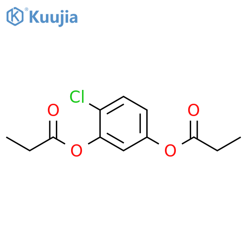 1,3-Benzenediol, 4-chloro-, 1,3-dipropanoate structure