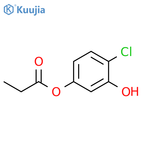 1,3-Benzenediol, 4-chloro-, 3-propanoate structure