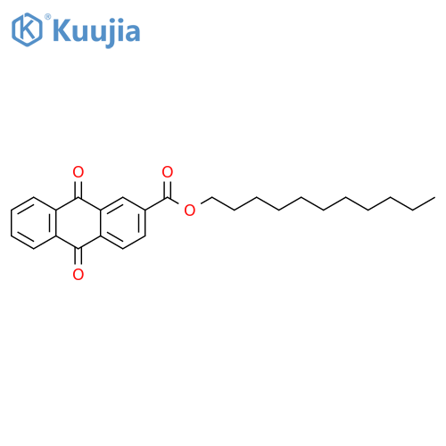 2-Anthracenecarboxylic acid, 9,10-dihydro-9,10-dioxo-, undecyl ester structure