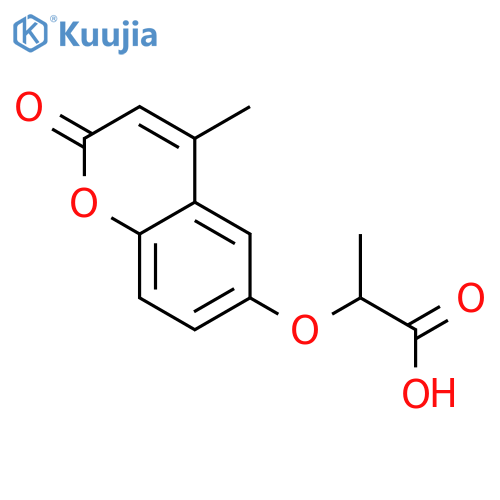 2-(4-Methyl-2-oxo-2H-chromen-6-yl)oxypropanoic Acid structure