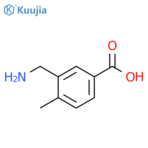 3-(aminomethyl)-4-methylbenzoic acid structure