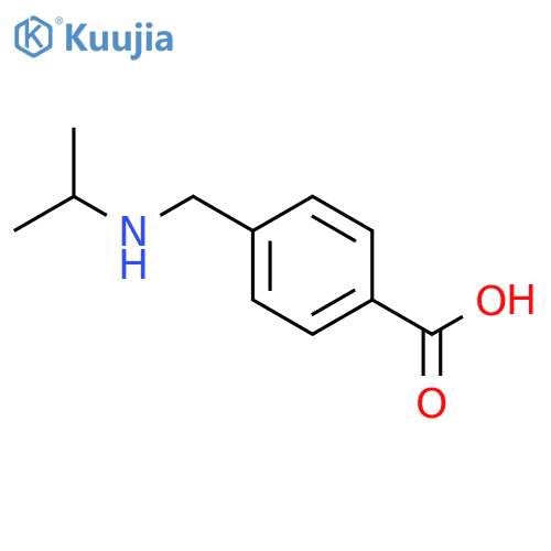 Benzoic acid, 4-[[(1-methylethyl)amino]methyl]- structure