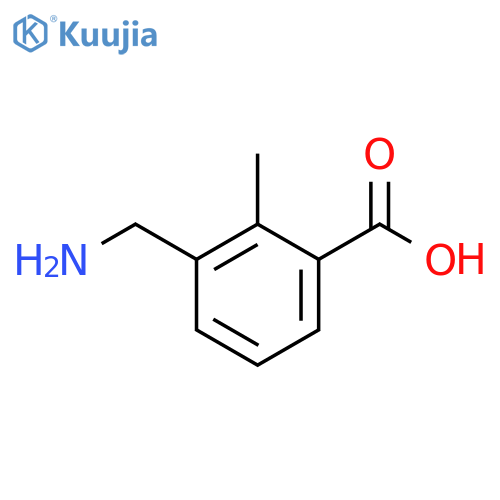 Benzoic acid, 3-(aminomethyl)-2-methyl- structure
