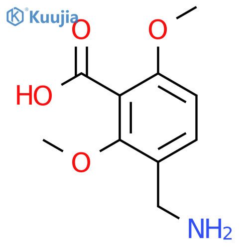 Benzoic acid, 3-(aminomethyl)-2,6-dimethoxy- structure