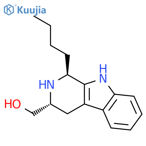 1H-Pyrido[3,4-b]indole-3-methanol, 1-butyl-2,3,4,9-tetrahydro-, trans- structure