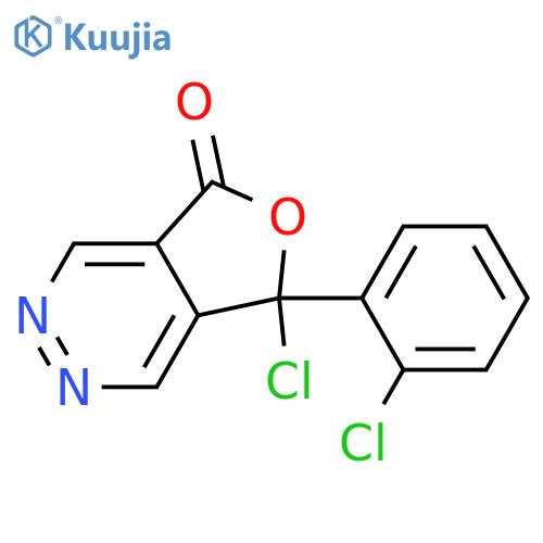 Furo[3,4-d]pyridazin-5(7H)-one, 7-chloro-7-(2-chlorophenyl)- structure