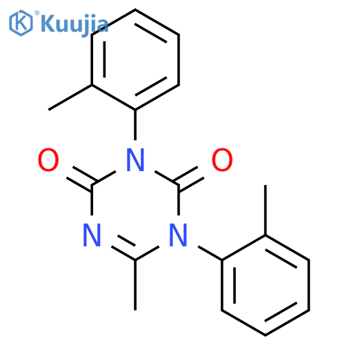 1,3,5-Triazine-2,4(1H,3H)-dione, 6-methyl-1,3-bis(2-methylphenyl)- structure