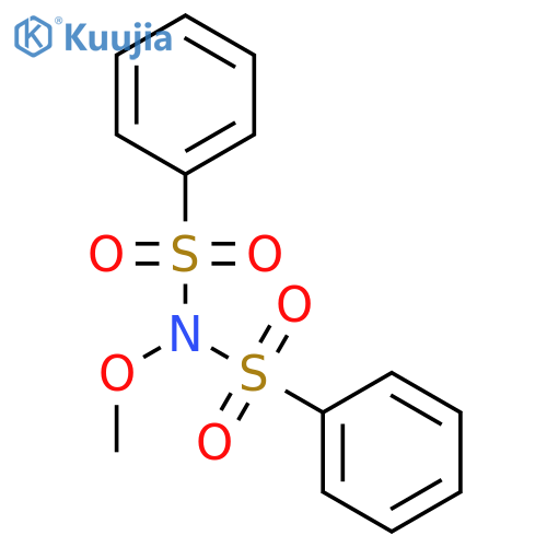 Benzenesulfonamide, N-methoxy-N-(phenylsulfonyl)- structure