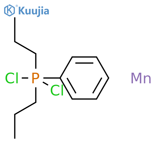Manganese, dichloro(phenyldipropylphosphine)- structure