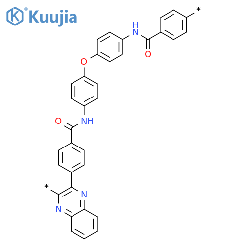 Poly(2,3-quinoxalinediyl-1,4-phenylenecarbonylimino-1,4-phenyleneoxy-1,4-phenyleneiminocarbonyl-1,4-phenylene) structure