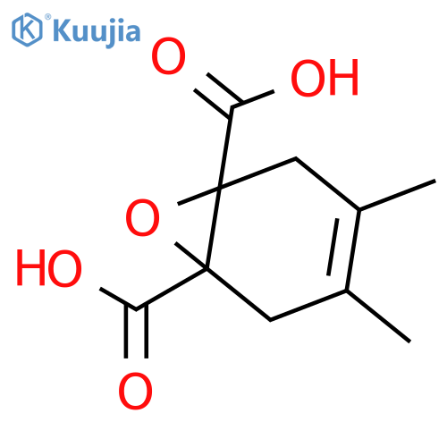 7-Oxabicyclo[4.1.0]hept-3-ene-1,6-dicarboxylic acid, 3,4-dimethyl- structure