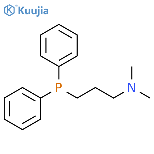 3-(diphenylphosphanyl)-N,N-dimethylpropan-1-amine structure