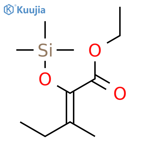 2-Pentenoic acid, 3-methyl-2-[(trimethylsilyl)oxy]-, ethyl ester, (Z)- structure