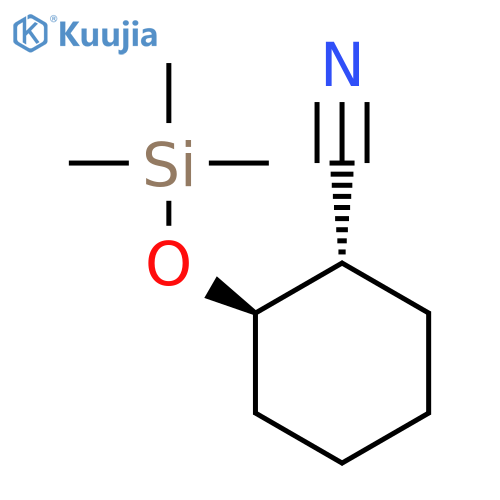 Cyclohexanecarbonitrile, 2-[(trimethylsilyl)oxy]-, trans- structure