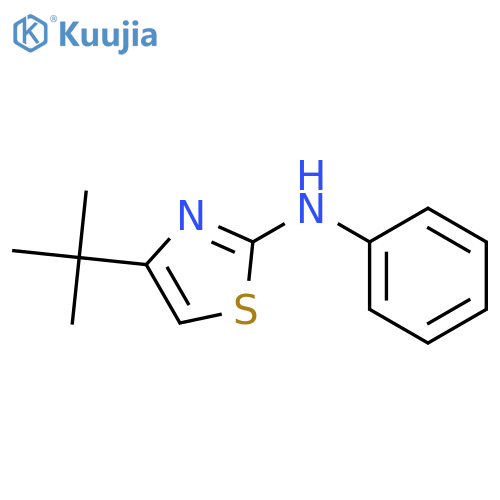 2-Thiazolamine, 4-(1,1-dimethylethyl)-N-phenyl- structure