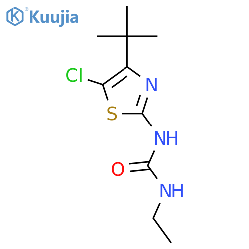 Urea, N-[5-chloro-4-(1,1-dimethylethyl)-2-thiazolyl]-N'-ethyl- structure