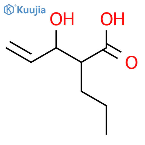 3-hydroxy-2-propylpent-4-enoic acid structure