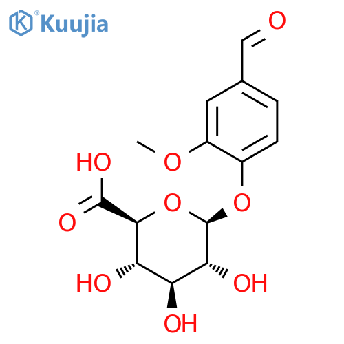 4-formyl-2-methoxyphenyl beta-D-glucopyranosiduronic acid structure
