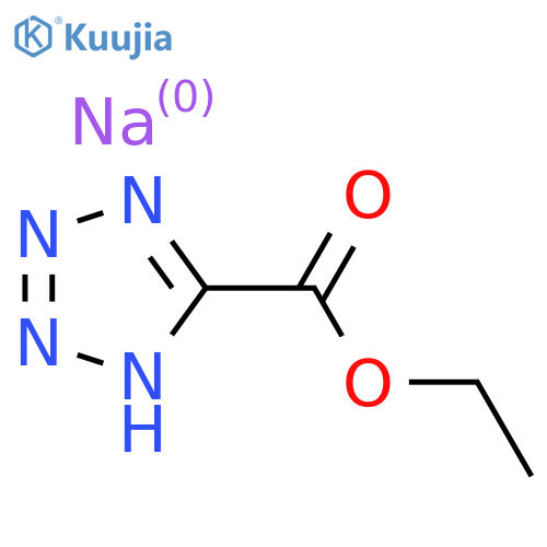 1H-Tetrazole-5-carboxylic acid ethyl ester sodium salt structure