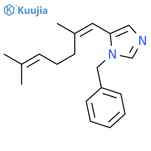 1H-Imidazole,5-[(1E)-2,6-dimethyl-1,5-heptadien-1-yl]-1-(phenylmethyl)- structure