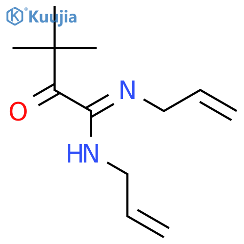 Butanimidamide, 3,3-dimethyl-2-oxo-N,N'-di-2-propenyl- structure