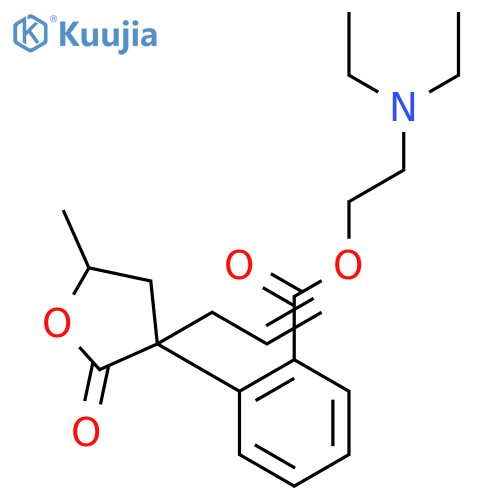 2-(diethylamino)ethyl 2-[5-methyl-2-oxo-3-(prop-2-en-1-yl)tetrahydrofuran-3-yl]benzoate structure