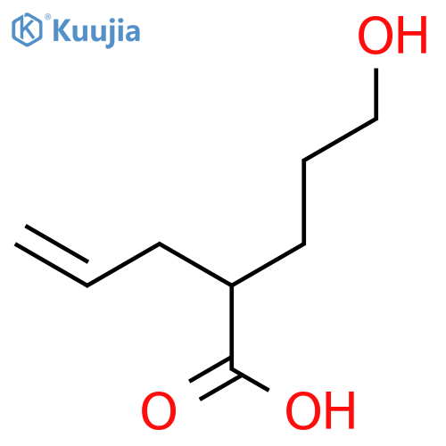 4-Pentenoic acid, 2-(3-hydroxypropyl)- structure