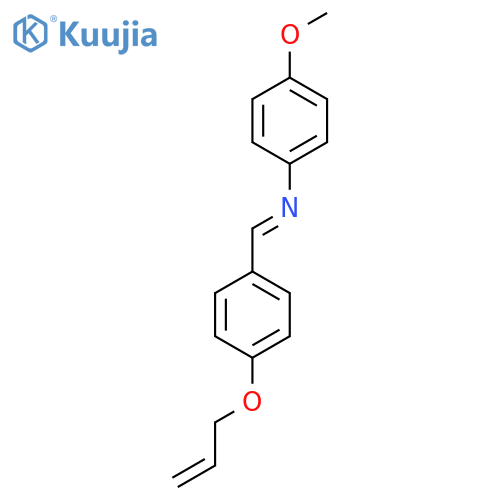 Benzenamine, 4-methoxy-N-[[4-(2-propenyloxy)phenyl]methylene]- structure