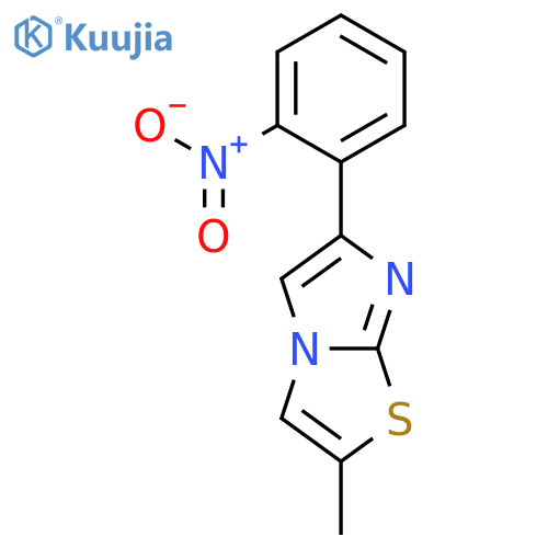 Imidazo[2,1-b]thiazole, 2-methyl-6-(nitrophenyl)- structure