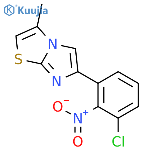 Imidazo[2,1-b]thiazole, 6-(chloronitrophenyl)-3-methyl- structure