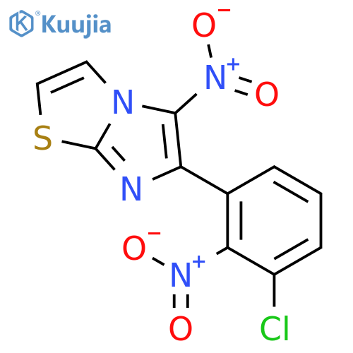 Imidazo[2,1-b]thiazole, 6-(chloronitrophenyl)-5-nitro- structure